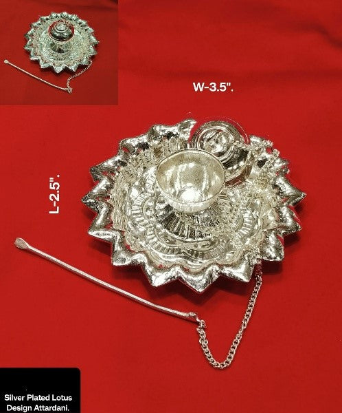 silver plated 15 Items Pooja Thali Set
